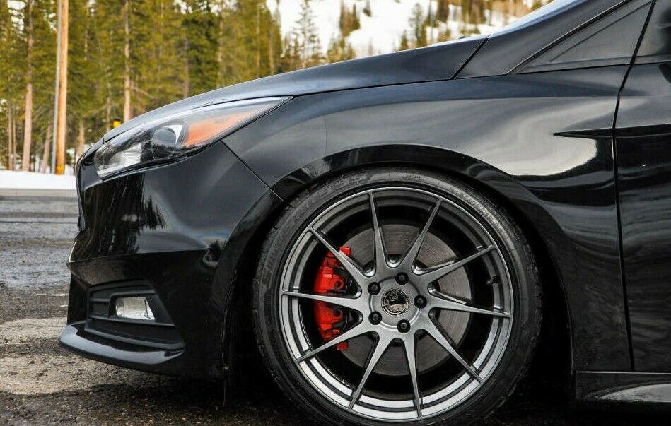 Aodhan AH09 18x8.5 +35 5x108 Hyper Black Directional 18 Inch