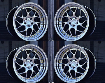 19x9.5 Aodhan DS01 5x114.3 +15 Vacuum Chrome Wheels 19" Rims (Set of 4)