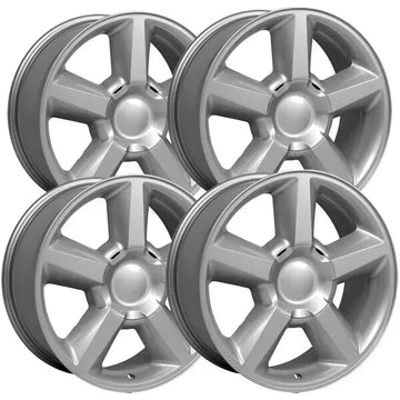 (Set of 4) OE Wheels CV83 20x8.5 6x5.5" +31mm Silver Wheels Rims 20" Inch