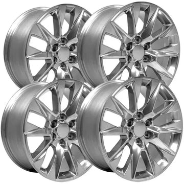 (Set of 4) OE Wheels CV26 20x9 6x5.5" +28mm Polished Wheels Rims 20" Inch