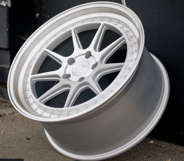 19" Aodhan DSX Wheels 19x8.5 +35 / 19x9.5 +30 5x114.3 Silver Machined Rims Set 4