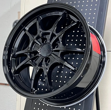 17" IPW 016 JAPAN STYLE GLOSS BLACK WHEELS RIMS FITS TOYOTA AVALON CAMRY RAV4