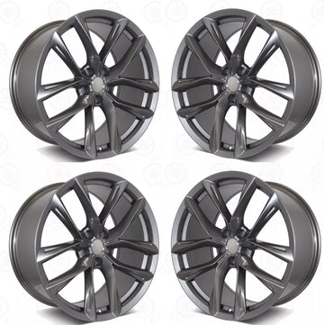 20'' Wheels for Tesla Model Y 20x9.5 5x114.3 Gloss Gunmetal Grey SET OF 4 RIMS