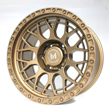17x9 -12 Bronze Wheels MFLOW MF02 6x5.5 6x139.7 93.1 Bore for Ford Bronco Ranger