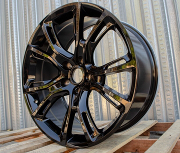 22" GLOSS BLACK WHEELS RIMS FIT JEEP GRAND CHEROKEE GC LAREDO LIMITED 22X9 SET 4