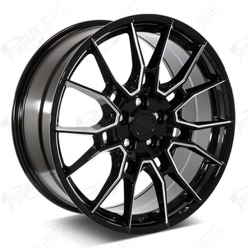 20" Wheels Fits Toyota Camry Avalon Rav4 TR-C Style Black Machined Set of 4