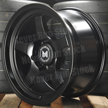 Mflow MF05 6x135 17x9 -12 offset matte black 5 spokes truck 4 wheels set
