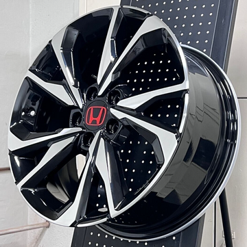 SET (4) 18" NEW WHEELS CIVIC SI HFP STYLE BLACK FITS HONDA ACCORD SPORT CR-V
