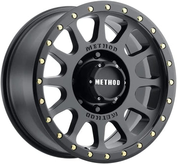 Method Race Wheels 305 NV Matte Black Wheel with Aluminum (17 x 8.5 inches /8 x 170 mm) Set of 4