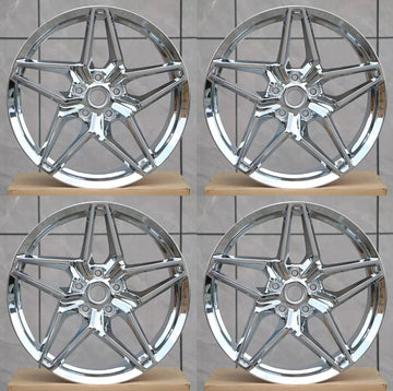 19" / 20" Chrome Rims Wheels fit Chevy CORVETTE C6 (2005-2013) C7 (2014-2019)
