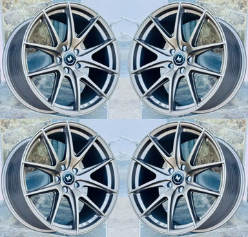 20" MFlow MFR2 Matte Bronze Wheels 20x8.5 / 20x9.5 5x112 Staggered Rims Set 4