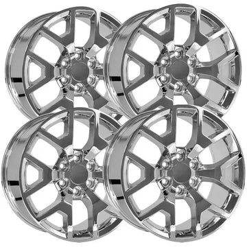 (Set of 4) OE Wheels CV92 20x9 6x5.5" +27mm Chrome Wheels Rims 20" Inch
