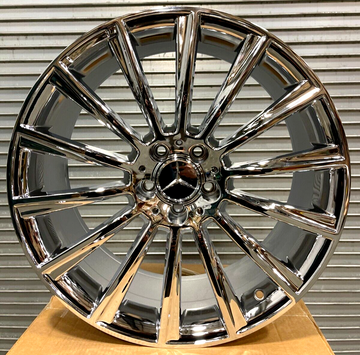 22" Chrome Wheels Fit Mercedes S560 S550 S580 S600 S450 S63 22x9 / 22x10 Set 4
