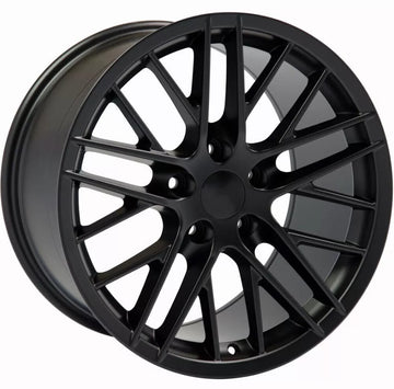 17x9.5 Satin Black Wheels For Corvette C6 ZR1 Style Camaro 17" Rims Set of 4