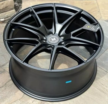 4 Pcs 18x8.5 +35 5x114.3 MFlow MFR2 Matte Black Wheels 18" Rims Set
