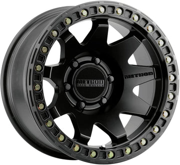 Method Race Wheels MR108 Matte Black Wheel with Aluminum (17 x 9. inches /6 x 5 mm, -44 mm Offset) Set of 4