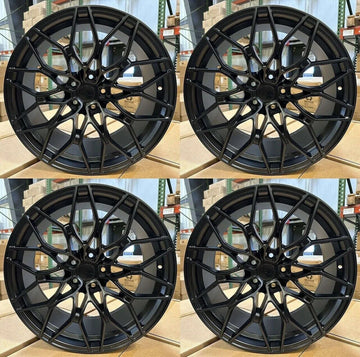 18" W719 SATIN BLACK STAGGERED WHEELS RIMS FITS BMW G42 230i M240i XDRIVE 5x112