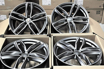 4 PCS 22" Wheels For Audi A6 A7 A8 Q5 2017 and up Q7 22x9 5x112 +30 Rims Set 4