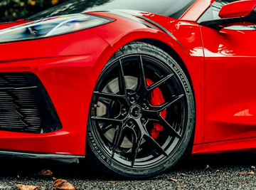 19" / 20" Avant Garde M580R Rotary Forged Black Wheels Fit Corvette C8 Rims Set