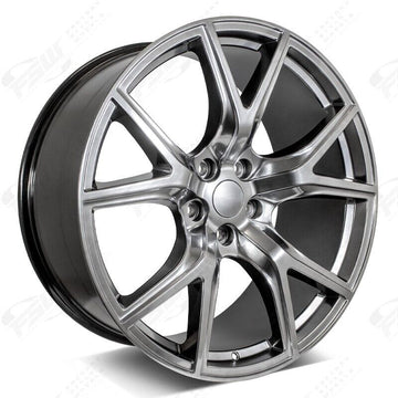 22" Wheels Fit Dodge Durango Jeep Grand Cherokee Wrangler 5x127 Grey Rims Set 4