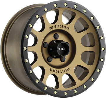 Method Race Wheels MR305 NV Method Bronze-Matte Black Lip Wheel with Aluminum (18 x 9. inches /5 x 150 mm, 0 mm Offset) Set of 4