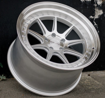 19" Aodhan DSX Wheels 19x11 +15 5x114.3 Silver Machined Set 4 Concave Rims