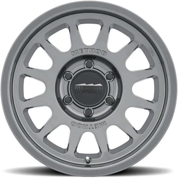 Method Race Wheels 703 Titanium Wheel with Gloss (17 x 8.5 inches /6 x 5 mm, 35 mm Offset) Set of 4