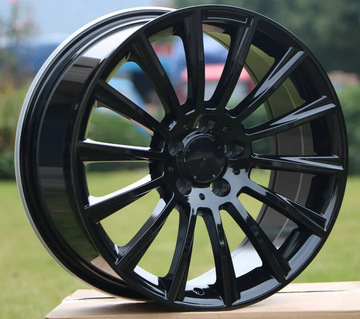 Set 4 18" Wheels For Mercedes E350 GLC300 GLC350 CLK 18x8.5+35 5x112 Gloss Black