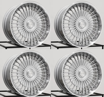 20x8.5/20x10 MRR VP4 Wheels Silver 5x114.3 CB 73.1 Staggered Rims 20" Set 4