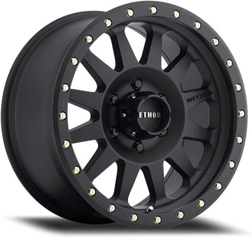 Method Race Wheels Double Standard 18x9 5x5.0 -12 Offset(4.5" B/S) 94 Hub Matte Black, Set of 4