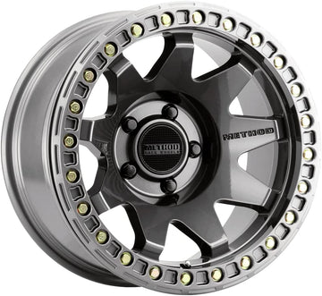 Method Race Wheels MR108 Gloss Titanium Wheel with Aluminum (17 x 9. inches /5 x 5 mm, -44 mm Offset) Set of 4