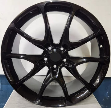 22" GLOSS BLACK WHEELS RIMS FIT JEEP GRAND CHEROKEE DURANGO 22X10 5X127 SET 4