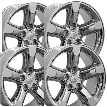 (Set of 4) OE Wheels DG56 20x9 5x5.5" +19mm Chrome Wheels Rims 20" Inch