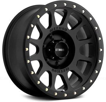Method Race Wheels MR305 NV Matte Black Wheel with Aluminum (17 x 8.5 inches /6 x 135 mm, 25 mm Offset) Set of 4