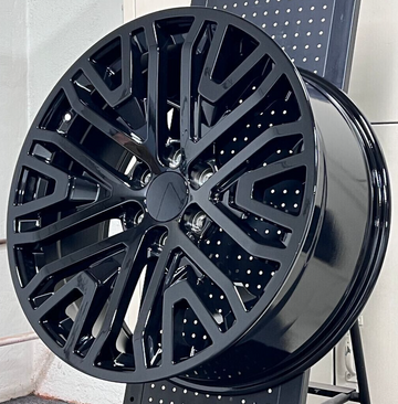 4 PCS 22" GLOSS BLACK WHEELS FIT 6X139.7 CADILLAC ESCALADE RIMS SET