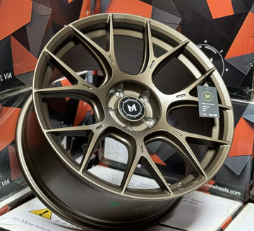 4 Pcs 19x8.5 +35 5x114.3 MFlow MFR1 Bronze Wheels 19" For Honda Accord Civic