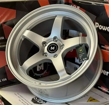 4 Pcs 19x9.5 +35 5x114.3 MFlow MFR3 Hypersilver Wheels 19" Rims Set CB 73.1