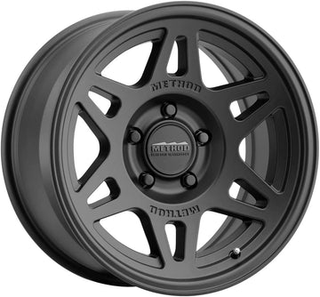 Method Race Wheels 706 Matte Black 17x7.5 5x130, 50mm Offset 6.2" Backspace, Set of 4