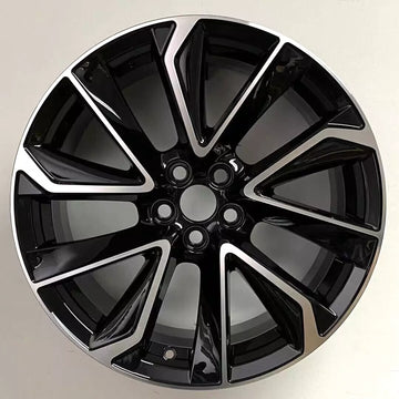 17X7.5 +35 5x100 BLACK MACHINED FACE WHEELS RIMS SUBARU FRS BRZ COROLLA 17" SET