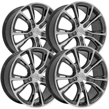 (Set of 4) OE Wheels JP16 20x8.5 5x5" +42mm Gunmetal Wheels Rims 20" Inch