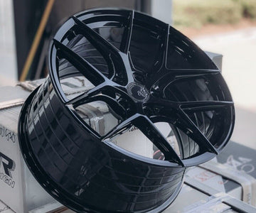 19x8.5 20x11 Avant Garde M580R R Forged Gloss Black Wheels Corvette C8 Stingray