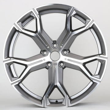 20" W702 GUNMETAL MACHINE STAGGERED WHEELS RIMS FITS BMW 5X120 X5 E70 F15 XDRIVE