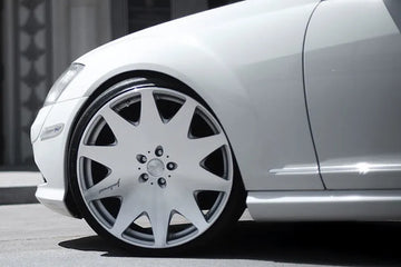 19" MRR HR3 SILVER 19X8.5 / 19X9.5 WHEELS FIT MERCEDES SL500 SL550 CLS500 CLS550