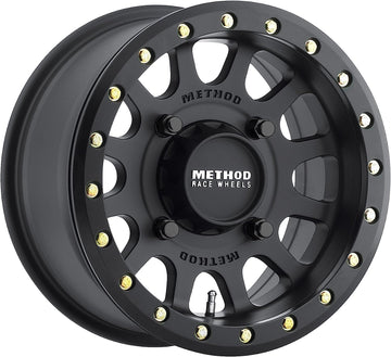 Method 401 Beadlock Matte Black ATV/UTV Wheel 15x7 4/156 - (4+3) Set of 4