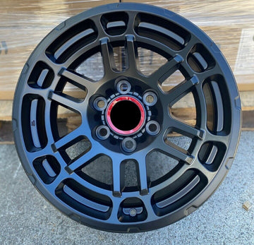 4 PCS 17x9 +0 Satin Black Wheels For LIFTED Toyota 4Runner Tacoma 17" 6x139.7