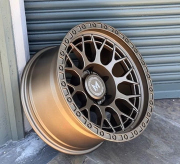 MFlow Off-Road Wheels MF02 Bronze 17x9 -12 6x135 87.1 Fit Ford F-150 Expedition