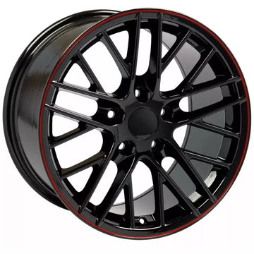 OE Wheels CV08B 19x10 5x4.75" +79mm Gloss Black Wheel Rim 19" Inch