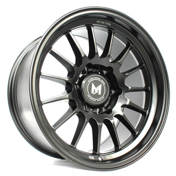 17" MF04 MFlow Off-Road Wheels 17x9 -12 6x139.7 6x5.5 CB93.1 Black Fit Bronco