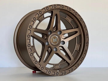 MF01 17x9 +12 5x127 71.5 Bronze Rims Fit Wrangler Sport Willys Rubicon Altitude