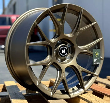 4 Pcs 19x9.5 +35 5x114.3 MFlow MFR1 Bronze Wheels 19" Rims Set
